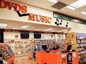 West Ryde store DVDs and Music Section