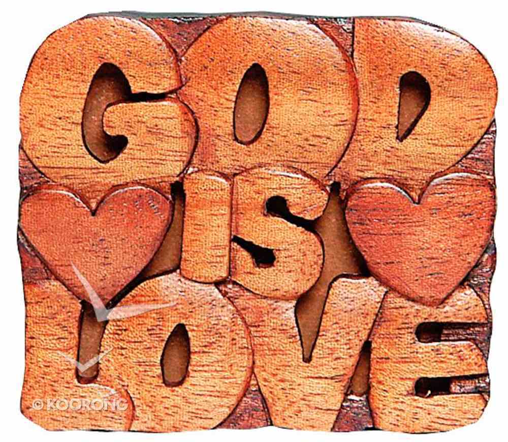 Magnet: Wood God is Love Novelty