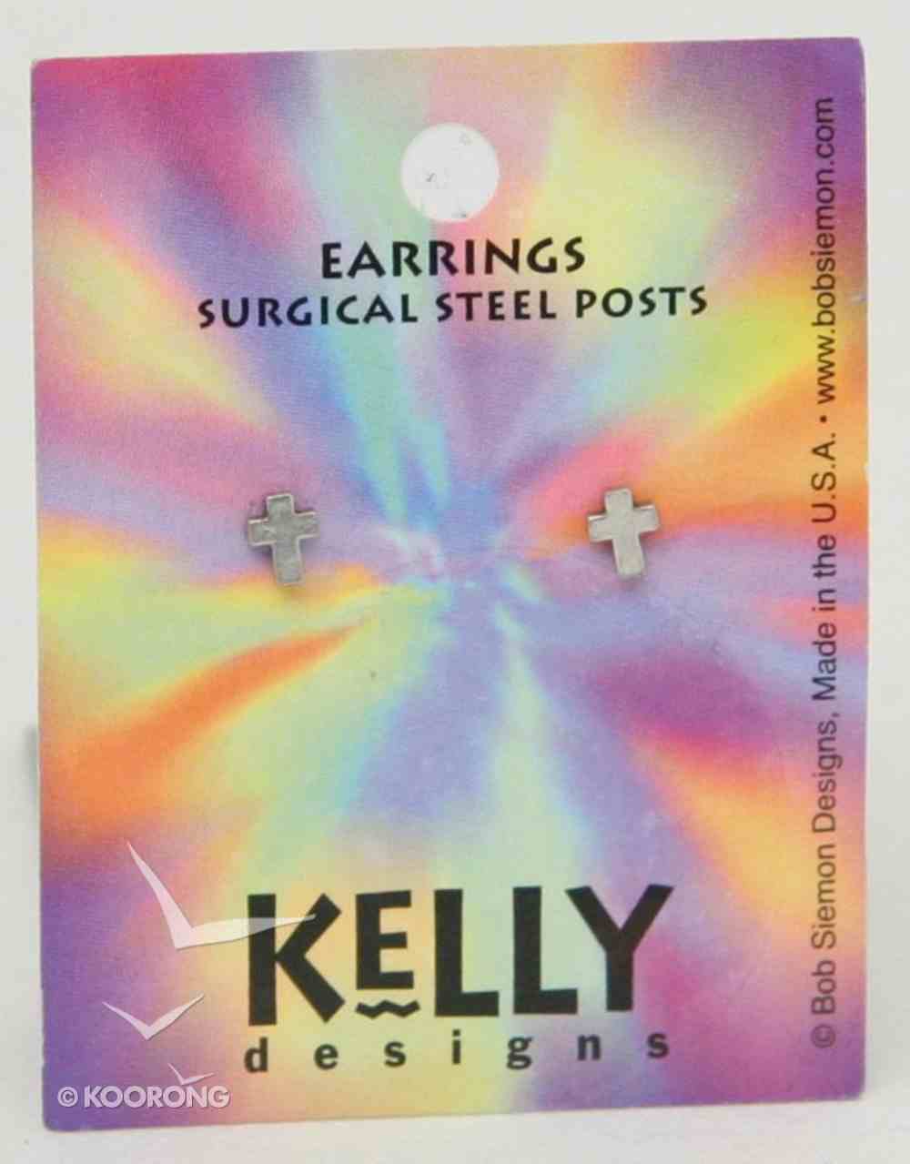 Earrings Kelly Design: Plain Cross (Lead Free Pewter) Jewellery
