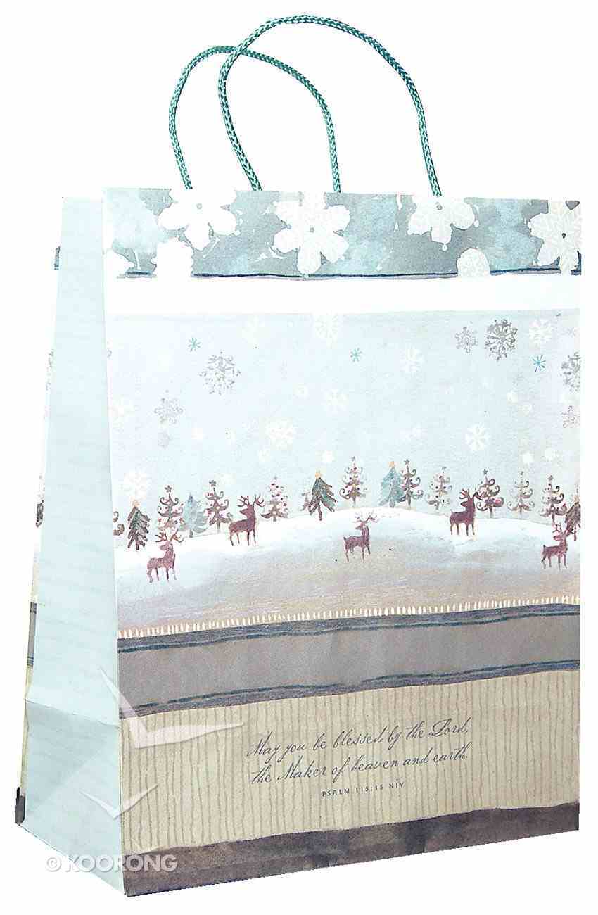 Gift Bag Large: Reindeer May You Be Blessed Stationery