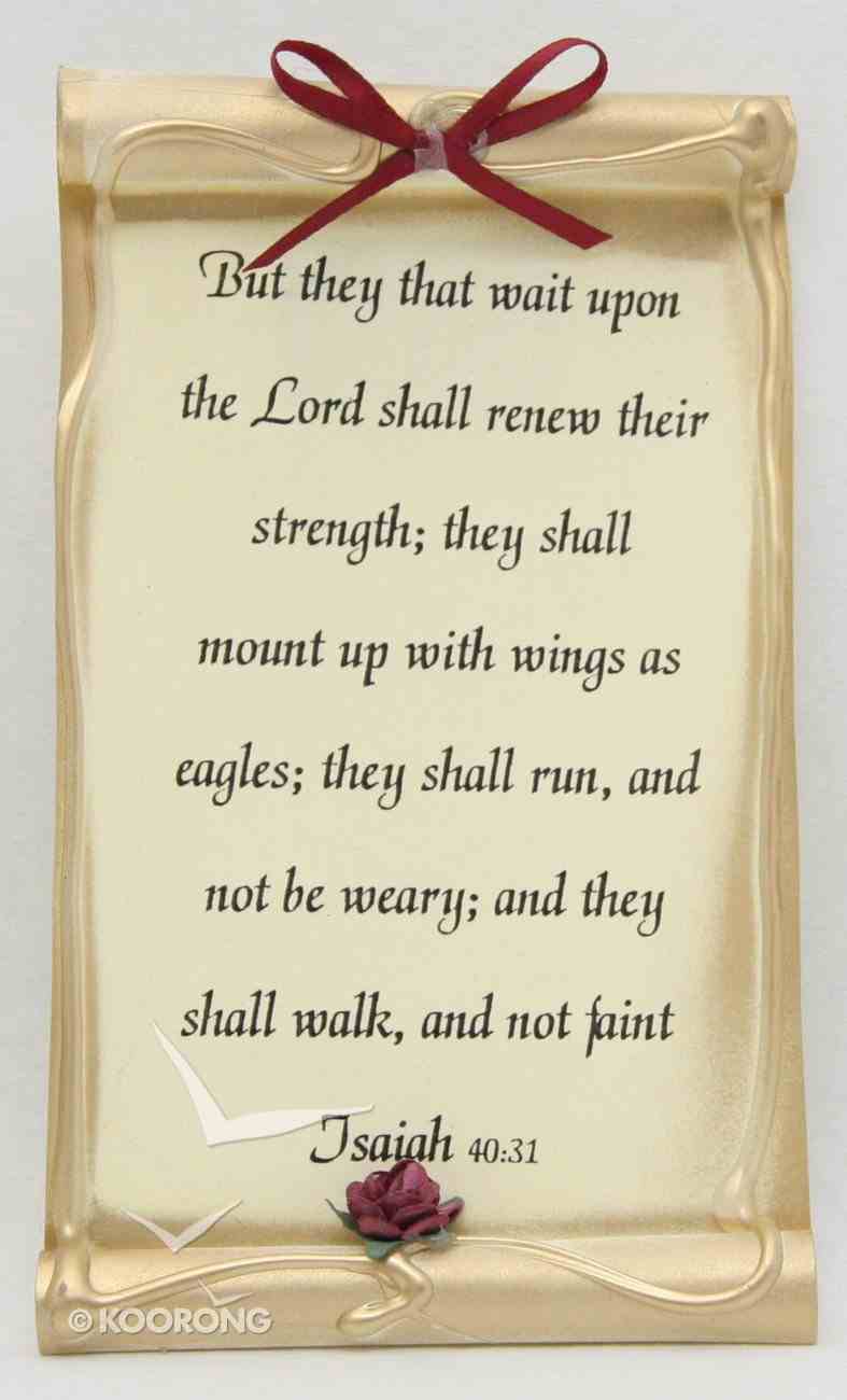 Magnet Scroll: Assorted Designs (Isaiah 9:6/isaiah 40:31) Novelty