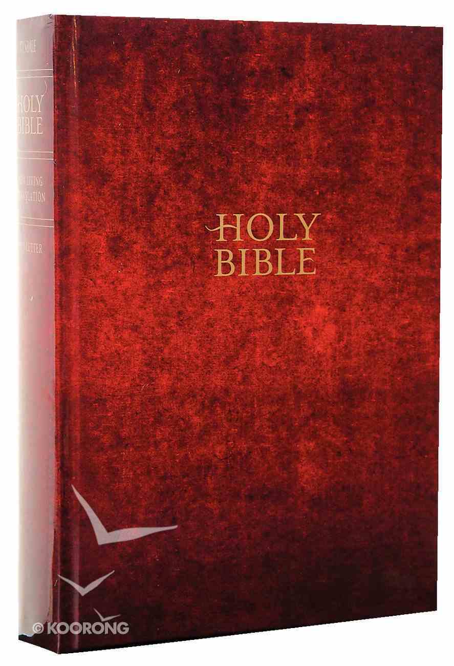 NLT Holy Bible Giant Print Maroon Edition (Red Letter Edition) Hardback