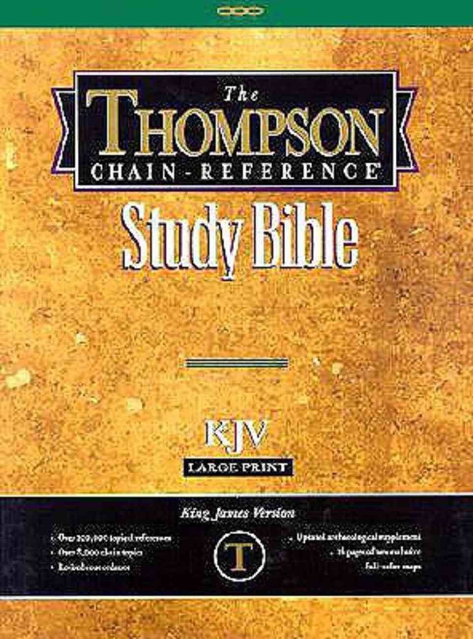 Kjv Thompson Chain Reference Large Print Burgundy Red Letter Edition