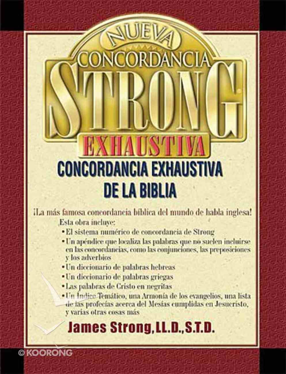 Strong's Spanish Exhaustive Concordance Hardback