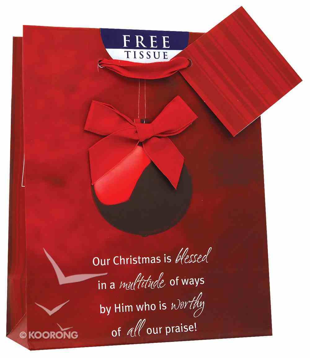 Christmas Gift Bag: Red Ornament (Small) Stationery
