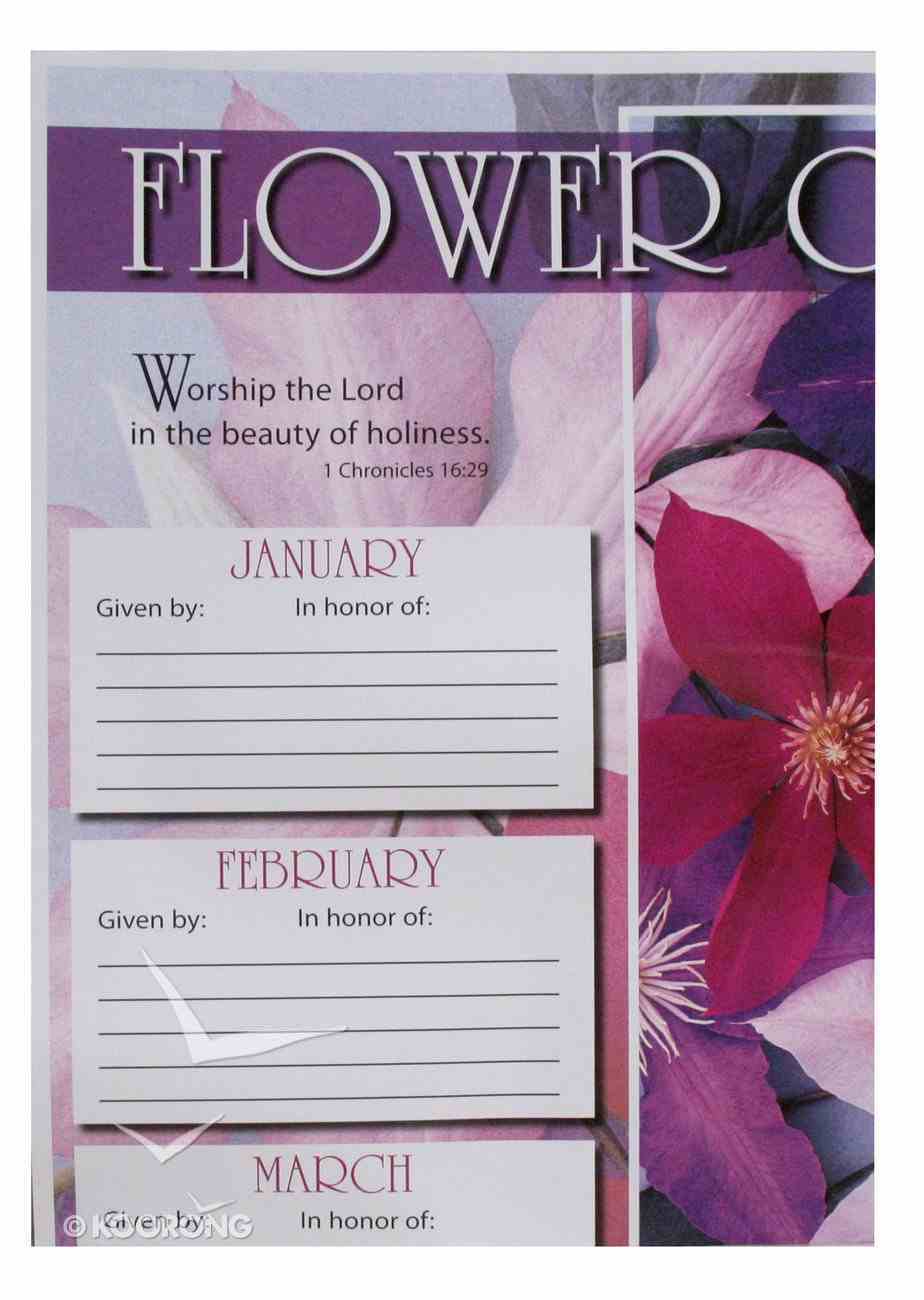 Flower Chart For Church