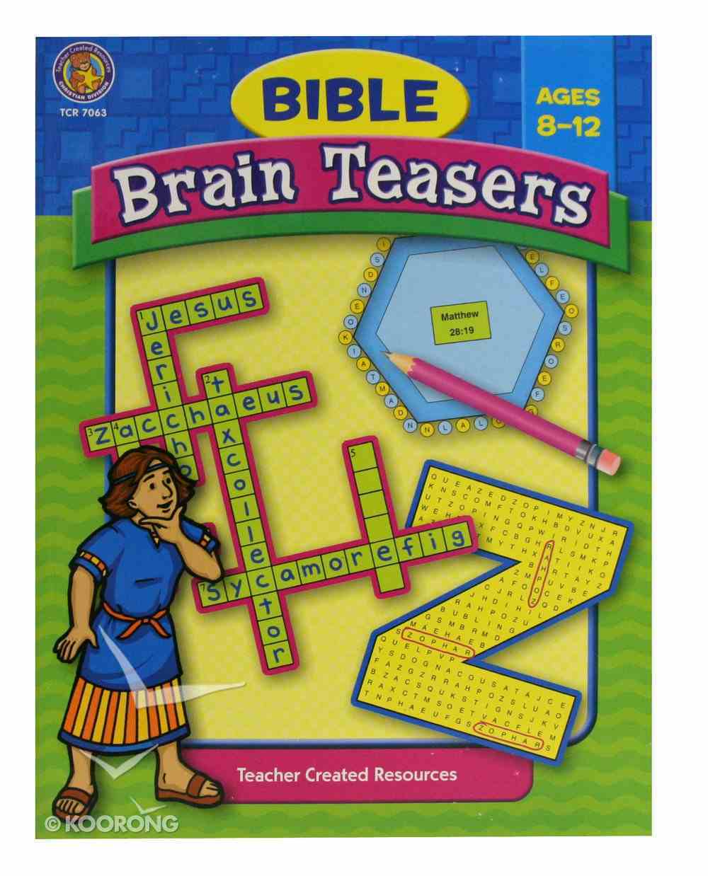 bible brain teasers ages 8 12 koorong