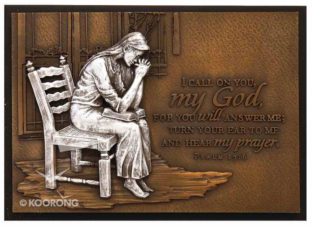 Small Moments of Faith Plaque Praying Woman Plaque