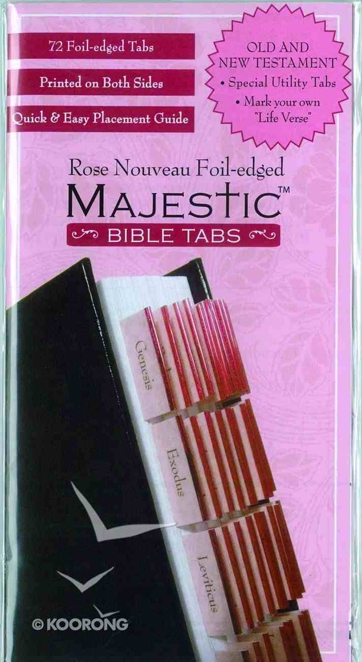 Majestic Bible Tabs Rose Nouveau Foil-Edged Stationery