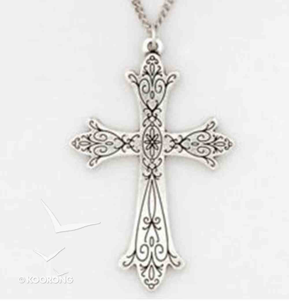 Pendant: Cross Fleuree Victorian (Pewter) Jewellery