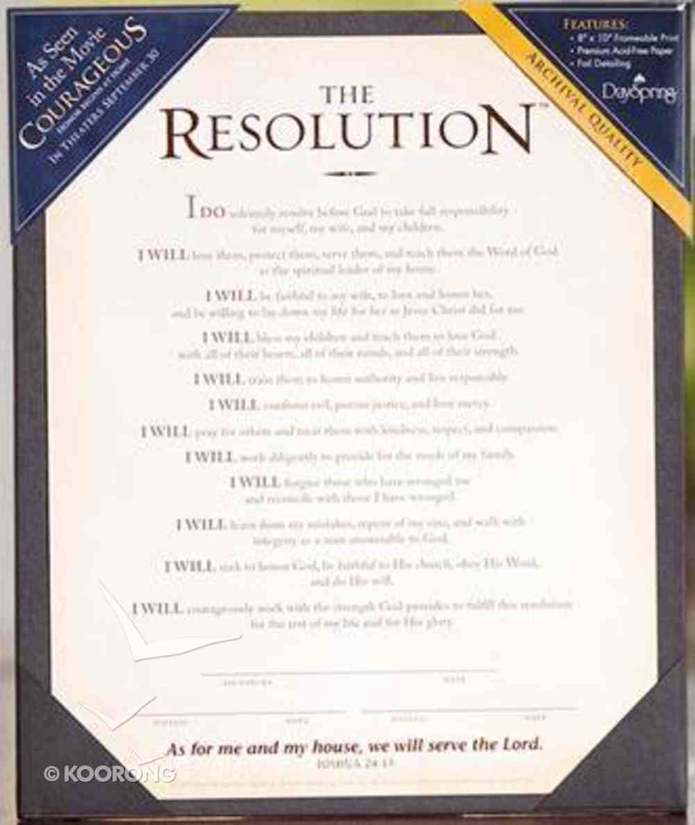 courageous resolution print
