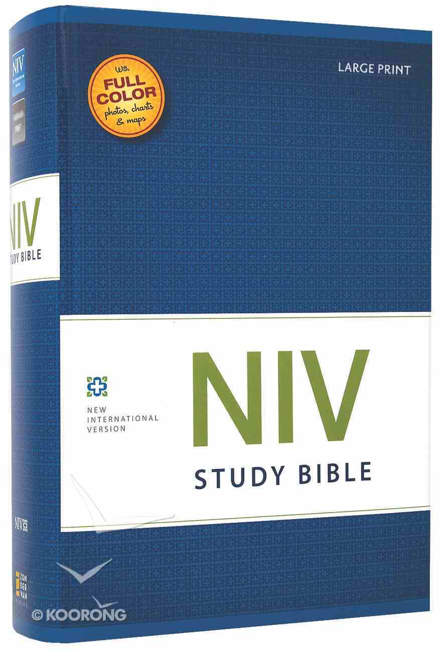 NIV Study Bible Large Print (Red Letter Edition) Hardback