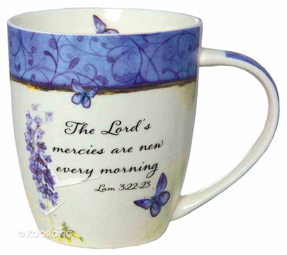 Ceramic Mug: New Every Morning (Lam 3:22-25) Blue (355ml) Homeware