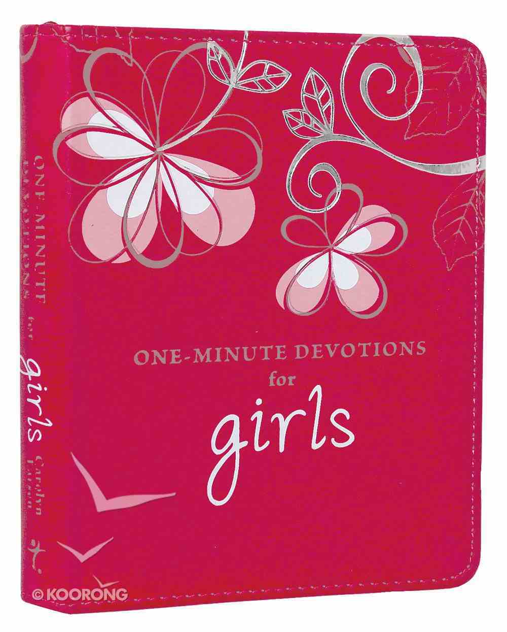 One Minute Devotions: For Girls Pink Luxleather Imitation Leather