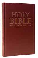 KJV One Year Reading Plan Bible Burgundy Red Letter Edition Hardback - Thumbnail 0