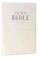 KJV Gift and Award Bible White Red Letter Edition Imitation Leather - Thumbnail 0