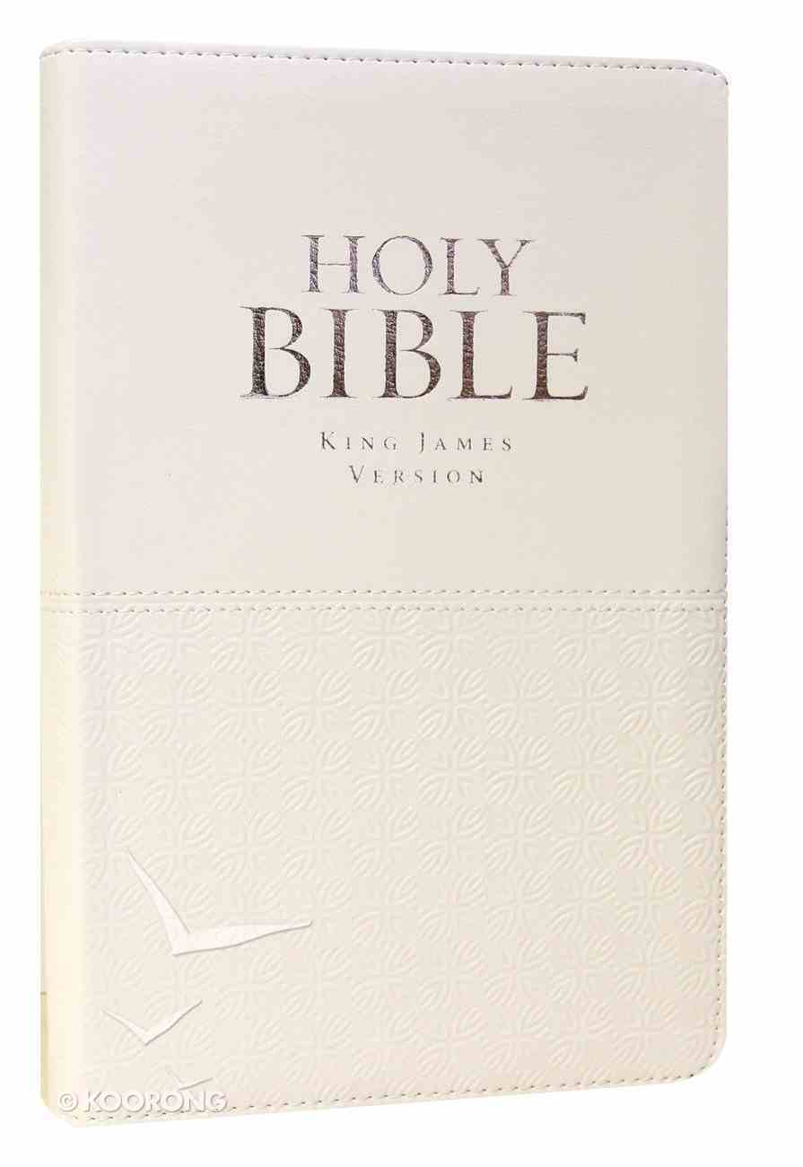 KJV Gift and Award Bible White Red Letter Edition Imitation Leather