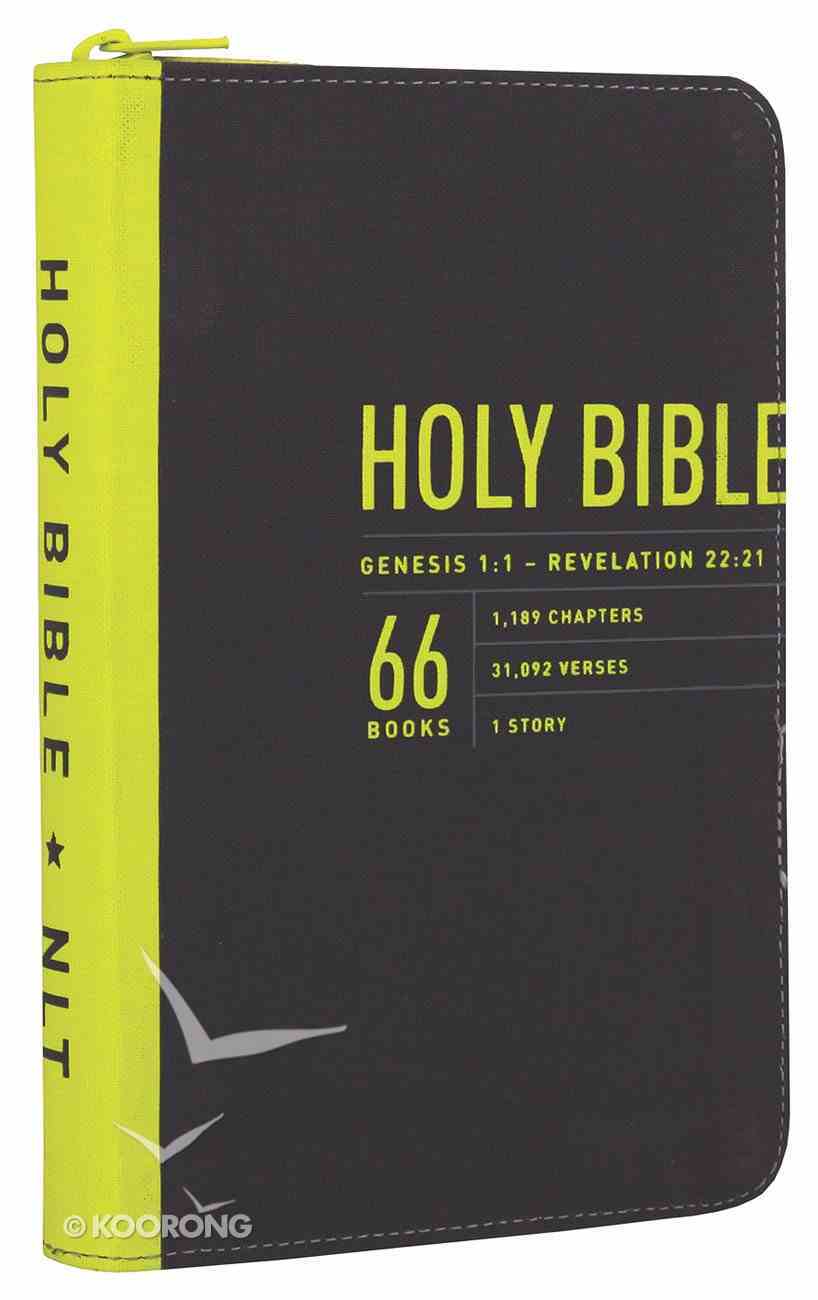 NLT Zips Bible Canvas With Yellow Zipper (Black Letter Edition) Fabric