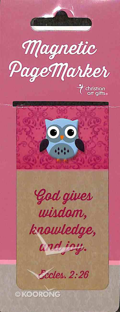 Bookmark Magnetic Large: Owl- Wisdom For the Soul Stationery