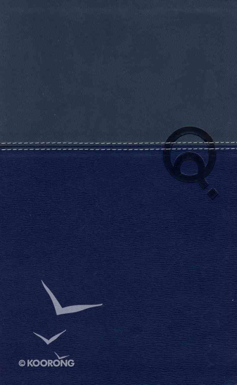 NIV Quest Personal Size Study Bible Blue/Blue (Black Letter Edition) Premium Imitation Leather
