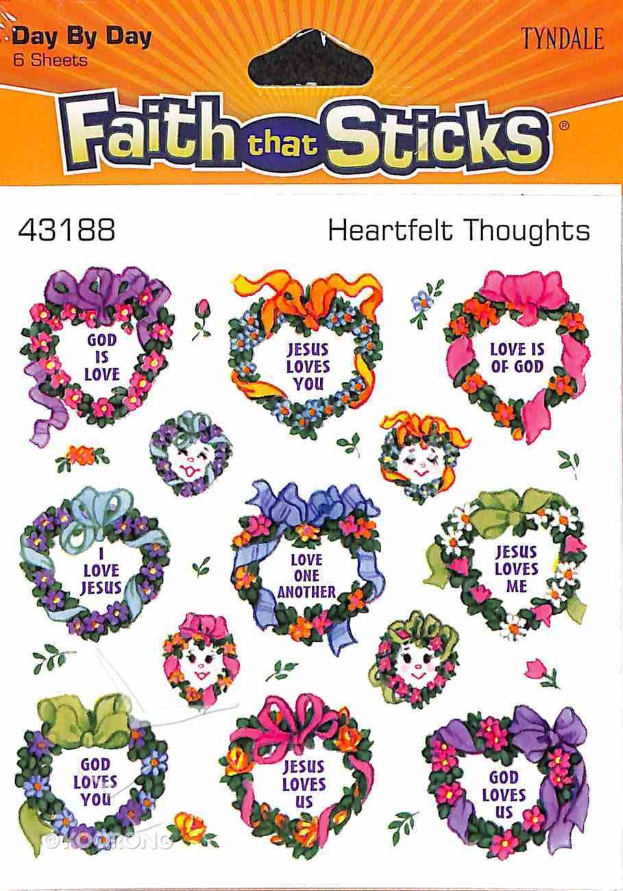 Heartfelt Thoughts (6 Sheets, 78 Stickers) (Stickers Faith That Sticks Series) Stickers