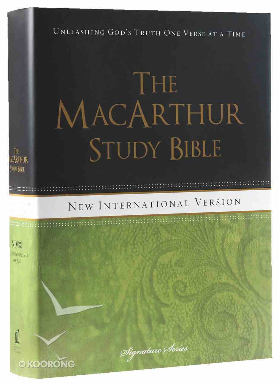 NIV Macarthur Study Bible Signature Series by John MacArthur Koorong
