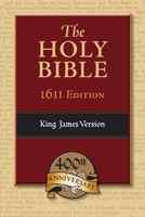 KJV Holy Bible 1611 Edition Black Includes Apocrypha Genuine Leather - Thumbnail 1