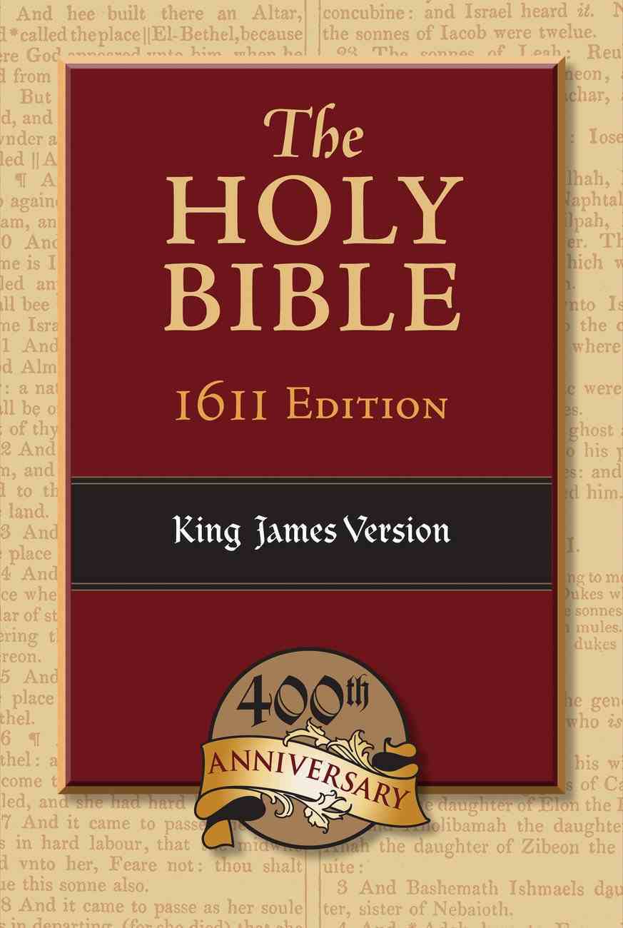 KJV Holy Bible 1611 Edition Black Includes Apocrypha Genuine Leather