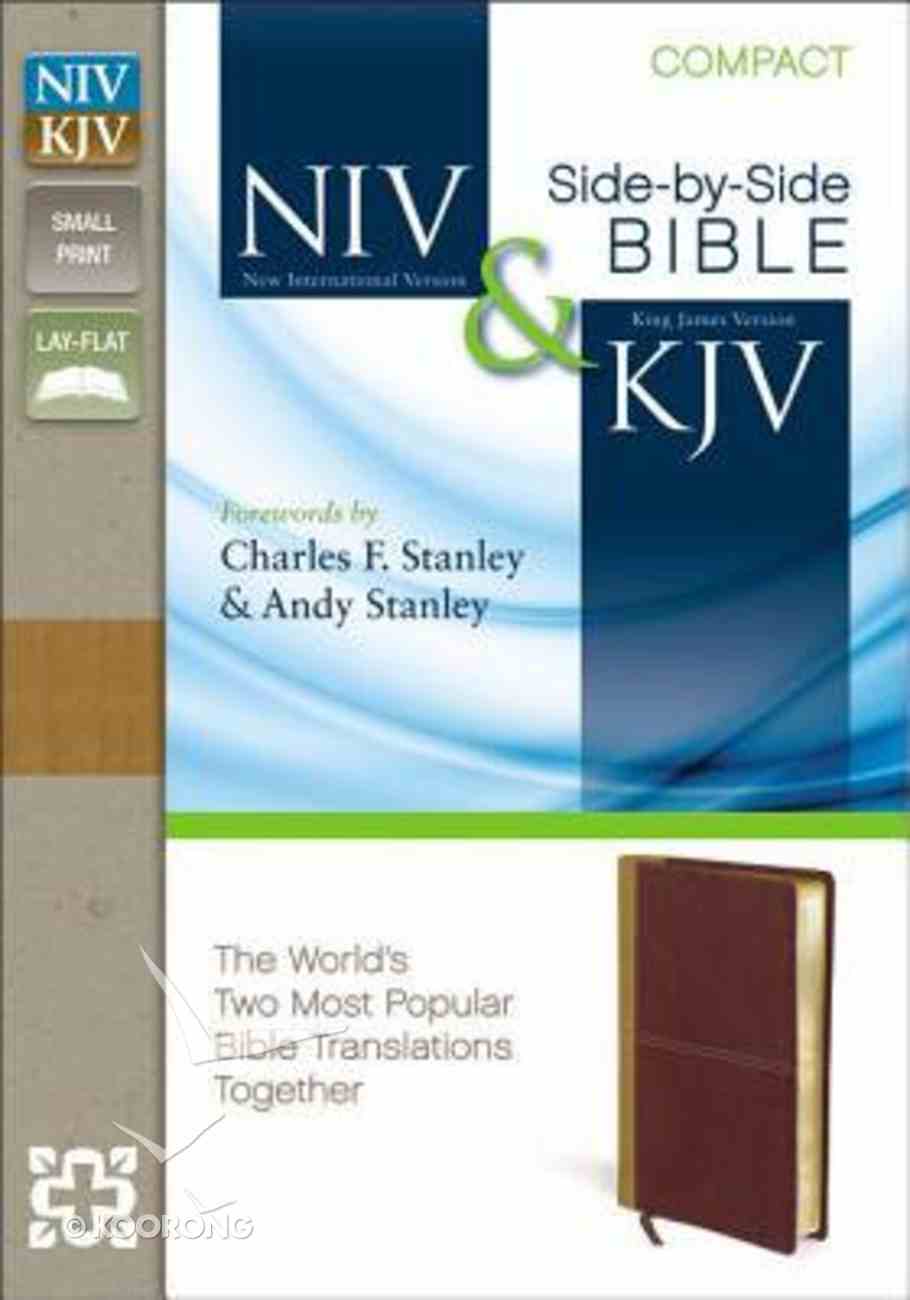 Niv Kjv Side By Side Bible Compact Camel Rich Red Black Letter Edition Koorong