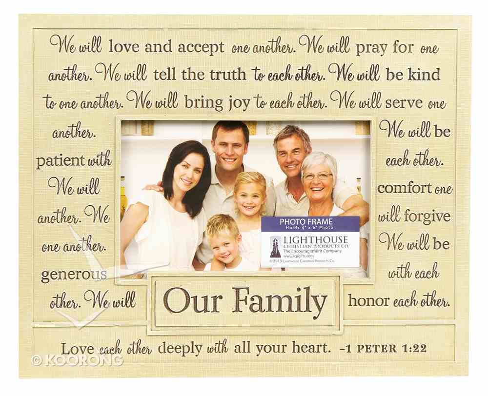 Photo Frame: Our Family/One Another (22cm X 18cm) Homeware