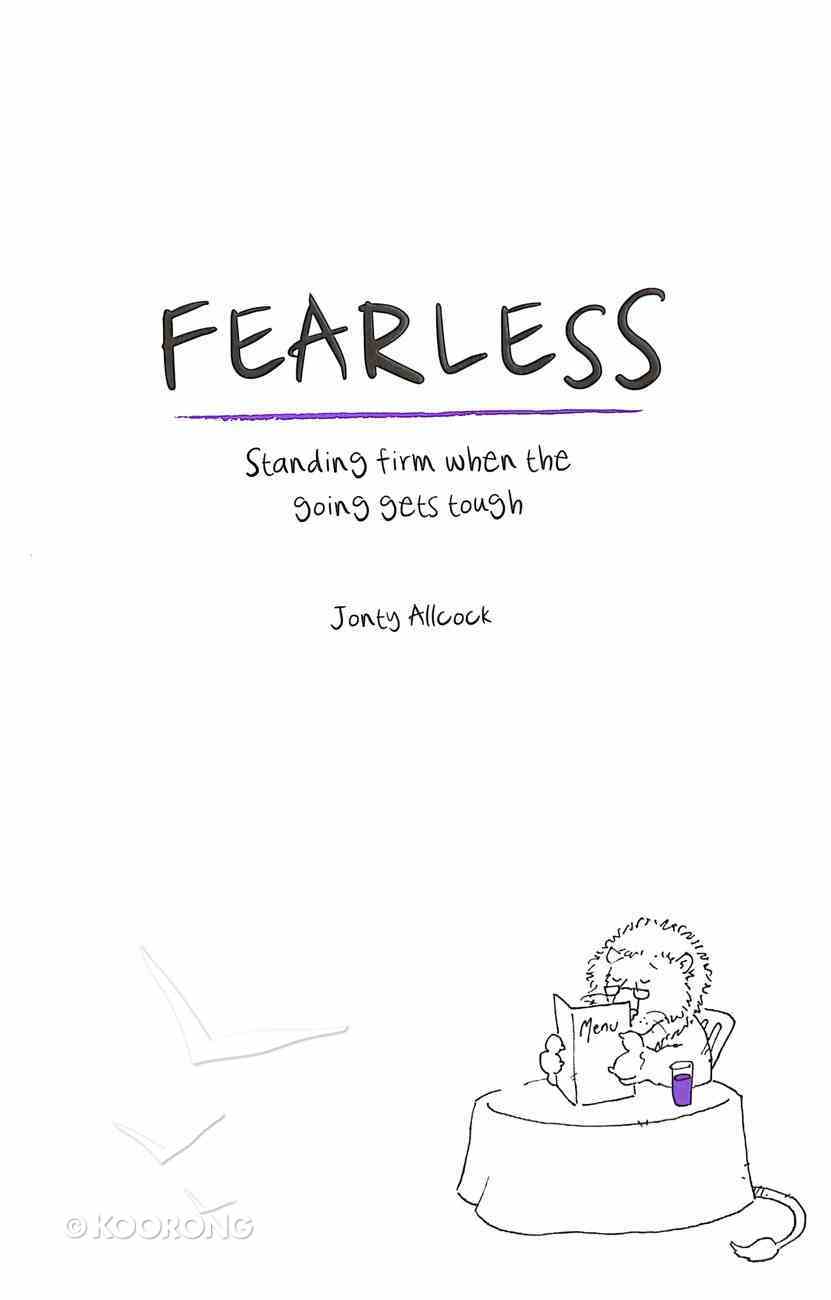 Fearless: Standing Firm When the Going Gets Tough Paperback