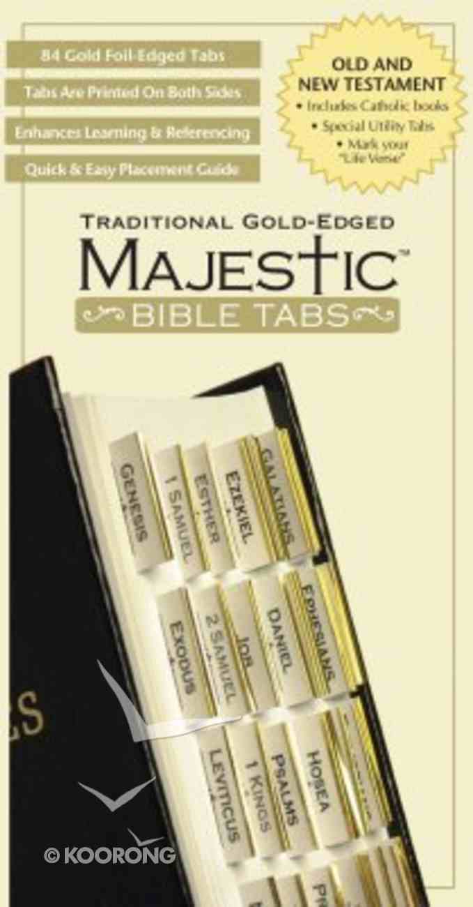 Majestic Bible Tabs Traditional Gold-Edged (Includes Catholic Tabs) Stationery