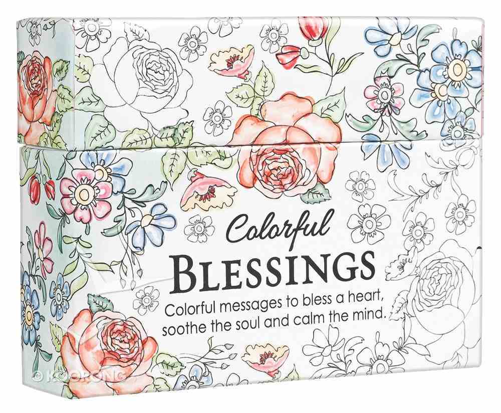 Adult Boxed Coloring Cards: Colorful Blessings Box