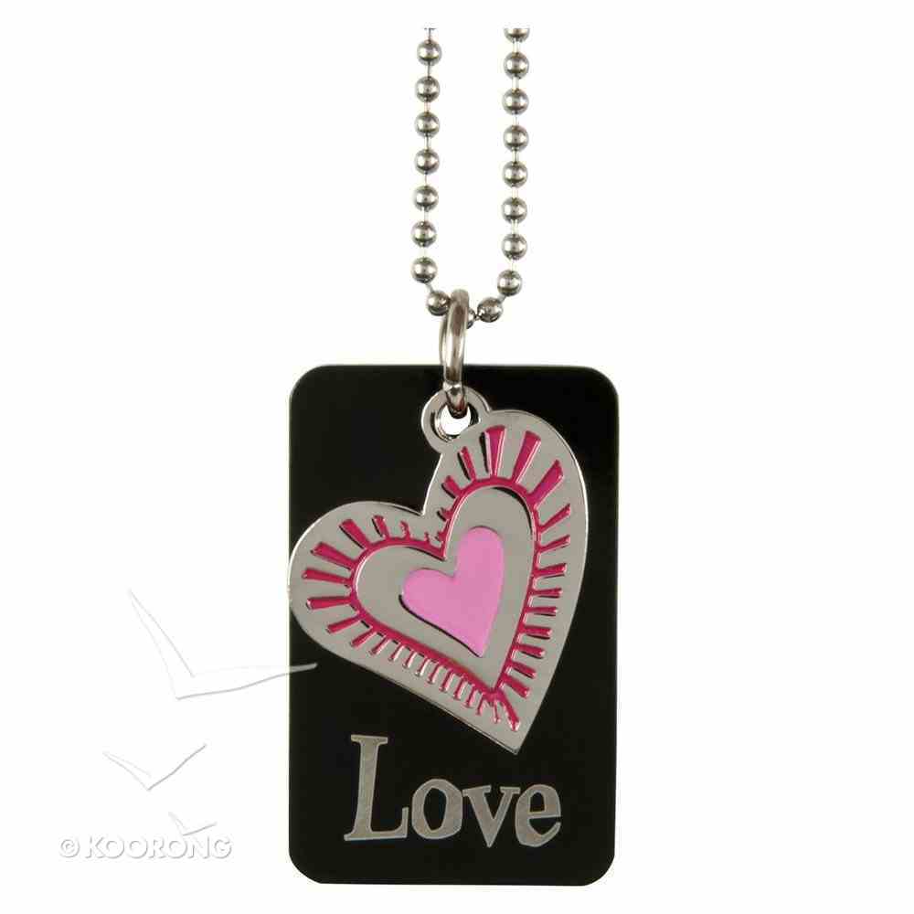 Charm Dog Tags: Love Heart Charm Jewellery