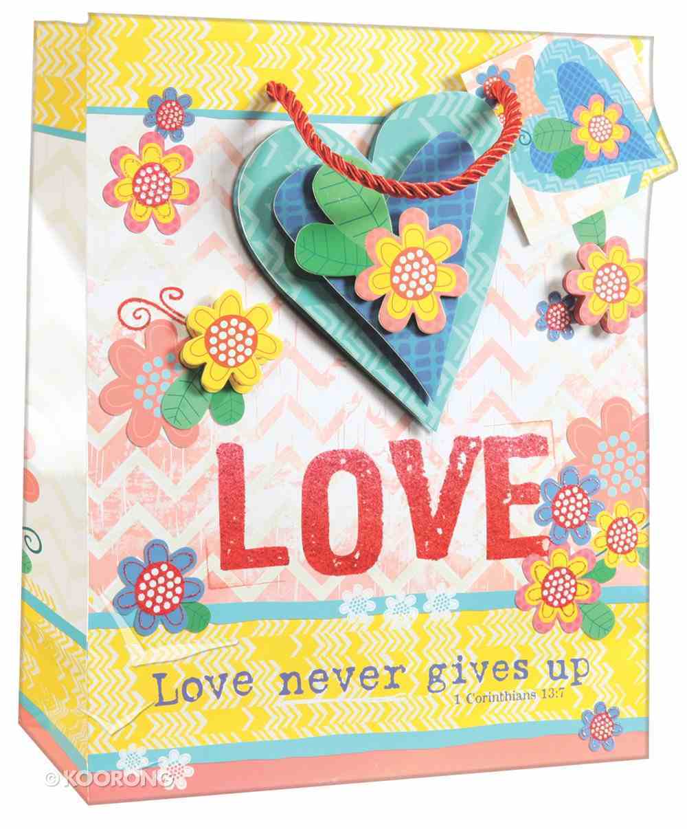 Gift Bag Medium: Love, Matching Tissue Paper Stationery