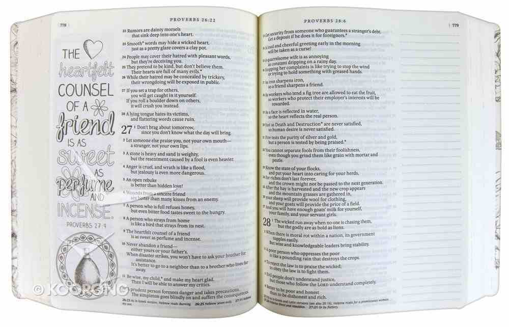 NLT Inspire Creative Journaling Bible (Black Letter Edition) Paperback