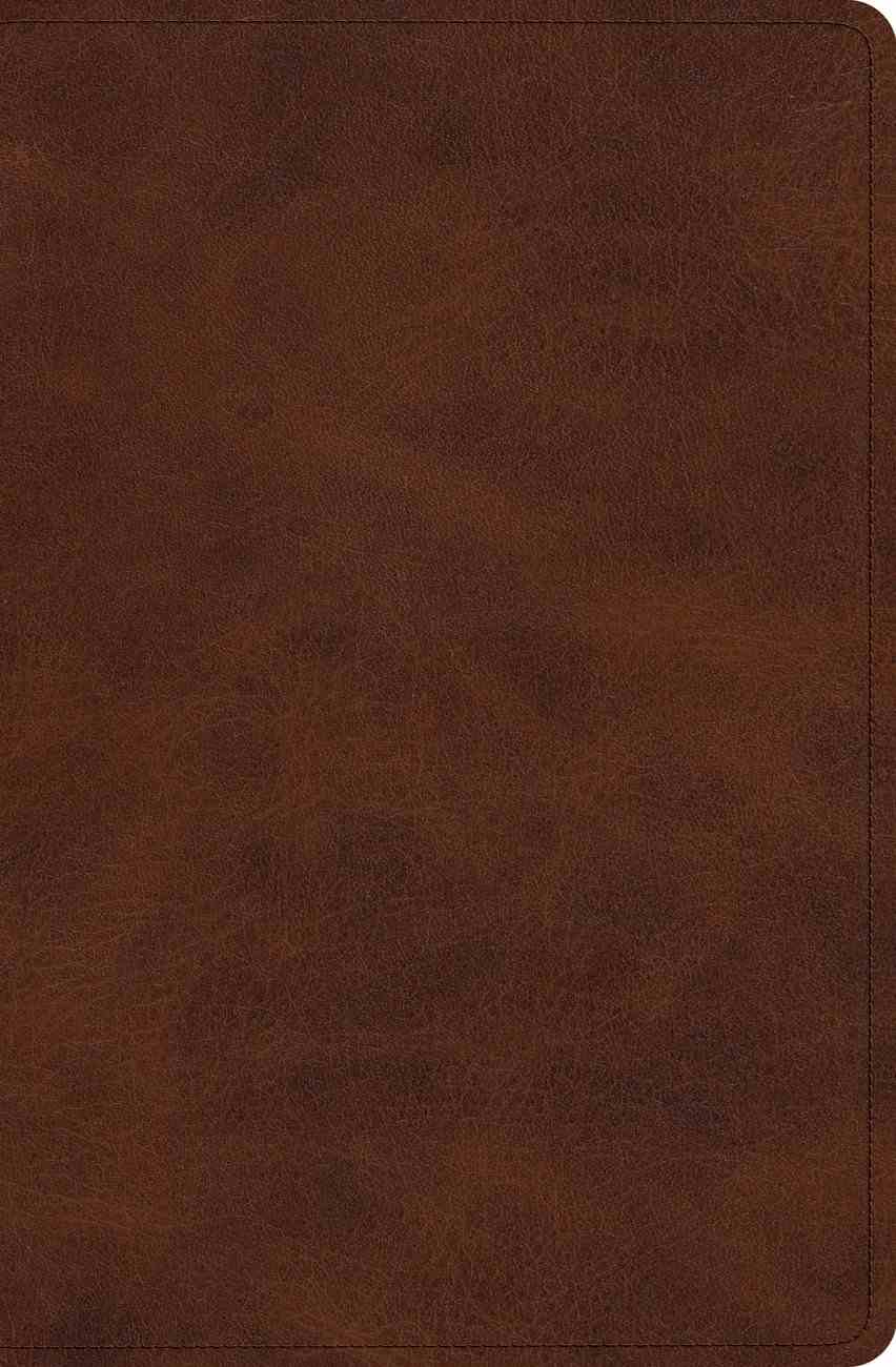 Esv Verse By Verse Reference Bible Trutone Deep Brown Black Letter