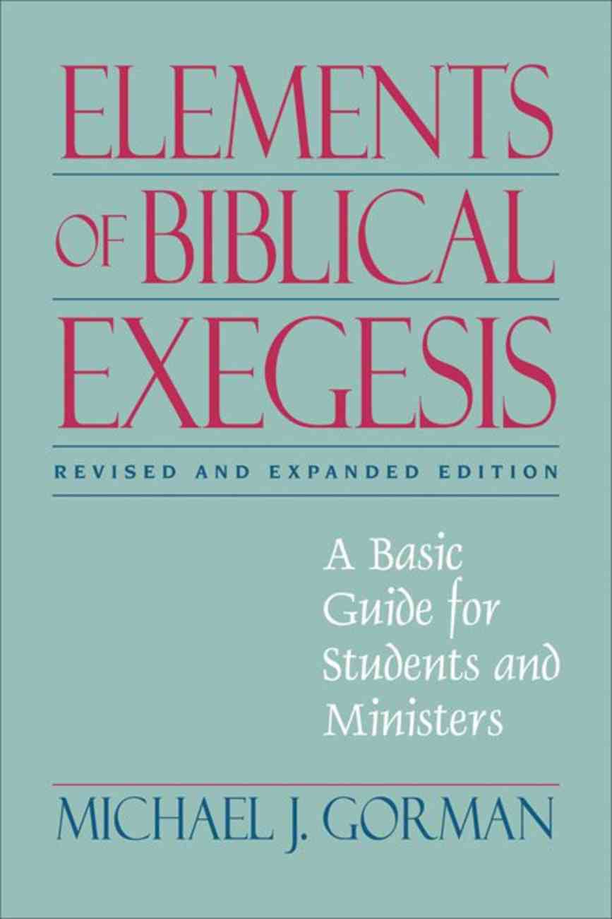 elements of biblical exegesis pdf file elements of biblical exegesis pdf file