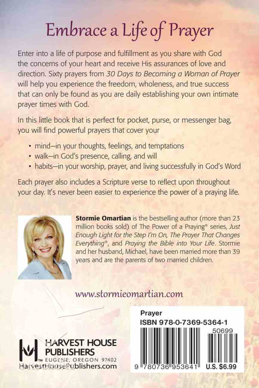 30 Days to Becoming a Woman of Prayer (Book Of Prayers Series) Paperback