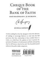 Chequebook of the Bank of Faith: Daily Readings Journal Edition Hardback - Thumbnail 1