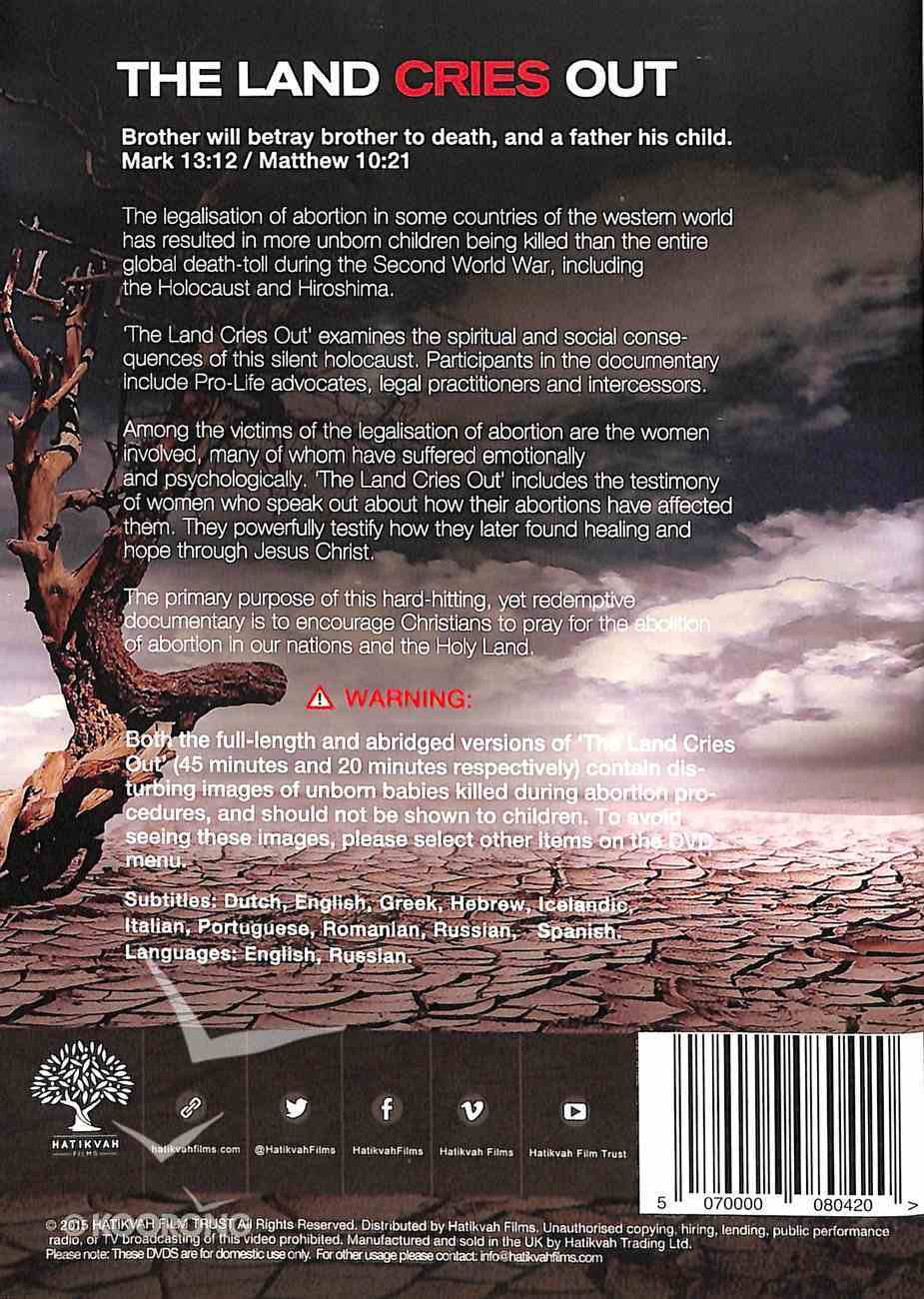The Land Cries Out DVD