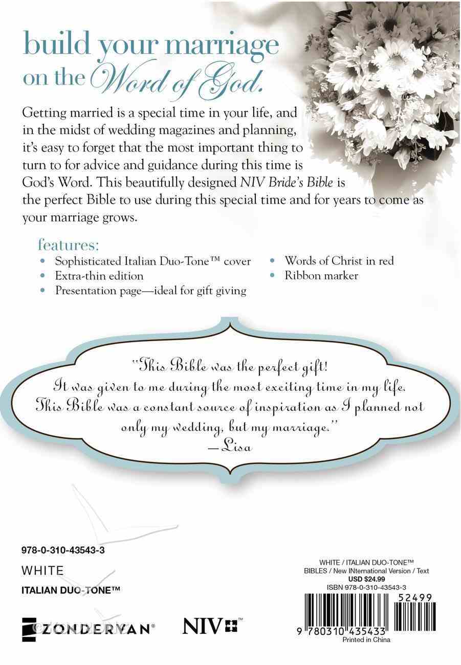 Niv Bride S Bible White Red Letter Edition Koorong