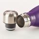 Water Bottle 500ml Stainless Steel: Purple - Be Still (Vacuum Sealed) Homeware - Thumbnail 2