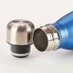 Water Bottle 500ml Stainless Steel: Metallic Blue - Hope Anchors the Soul (Vacuum Sealed) Homeware - Thumbnail 2