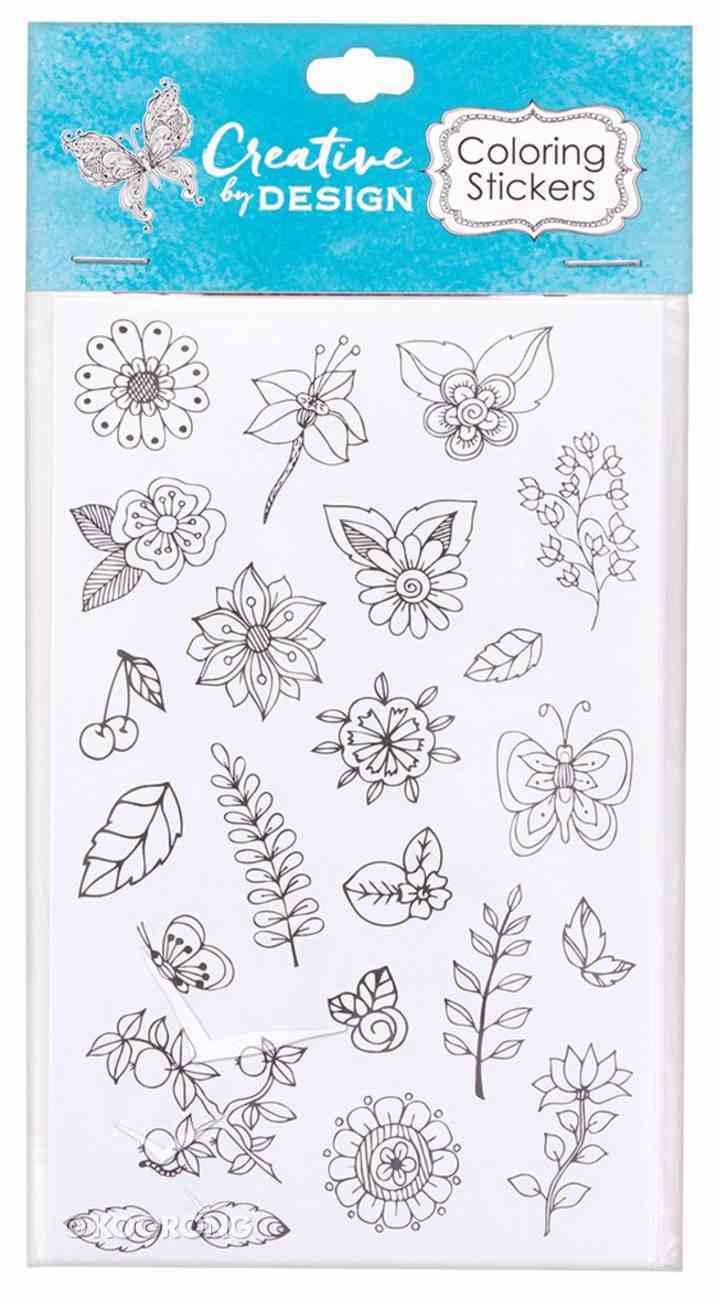 Colorable Stickers: Creative Design (6 Sheets) Stickers