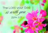 Magnet With a Message: The Lord Your God is With You (Zeph 3:17) Novelty - Thumbnail 0