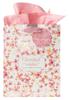 Gift Bag Medium Sing For Joy: Cherished Wishes (Pale Pink/orange/floral) Stationery - Thumbnail 0