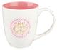 Ceramic Mug: You Are Loved, Pink/White (414ml) Homeware - Thumbnail 0