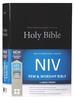 NIV Pew and Worship Bible Large Print Black (Black Letter Edition) Hardback - Thumbnail 0