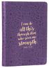 Journal: I Can Do All This Through Purple/Floral, Handy-Sized (Phil 4:13) Imitation Leather - Thumbnail 0